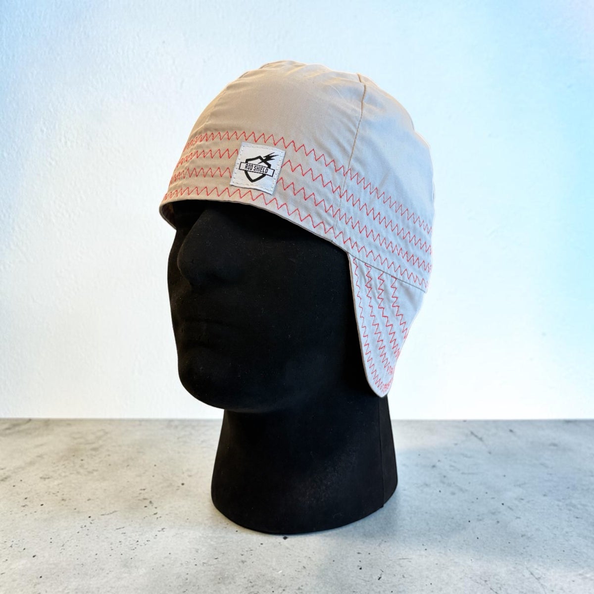 Cream Six Panel Welding Cap photo 3
