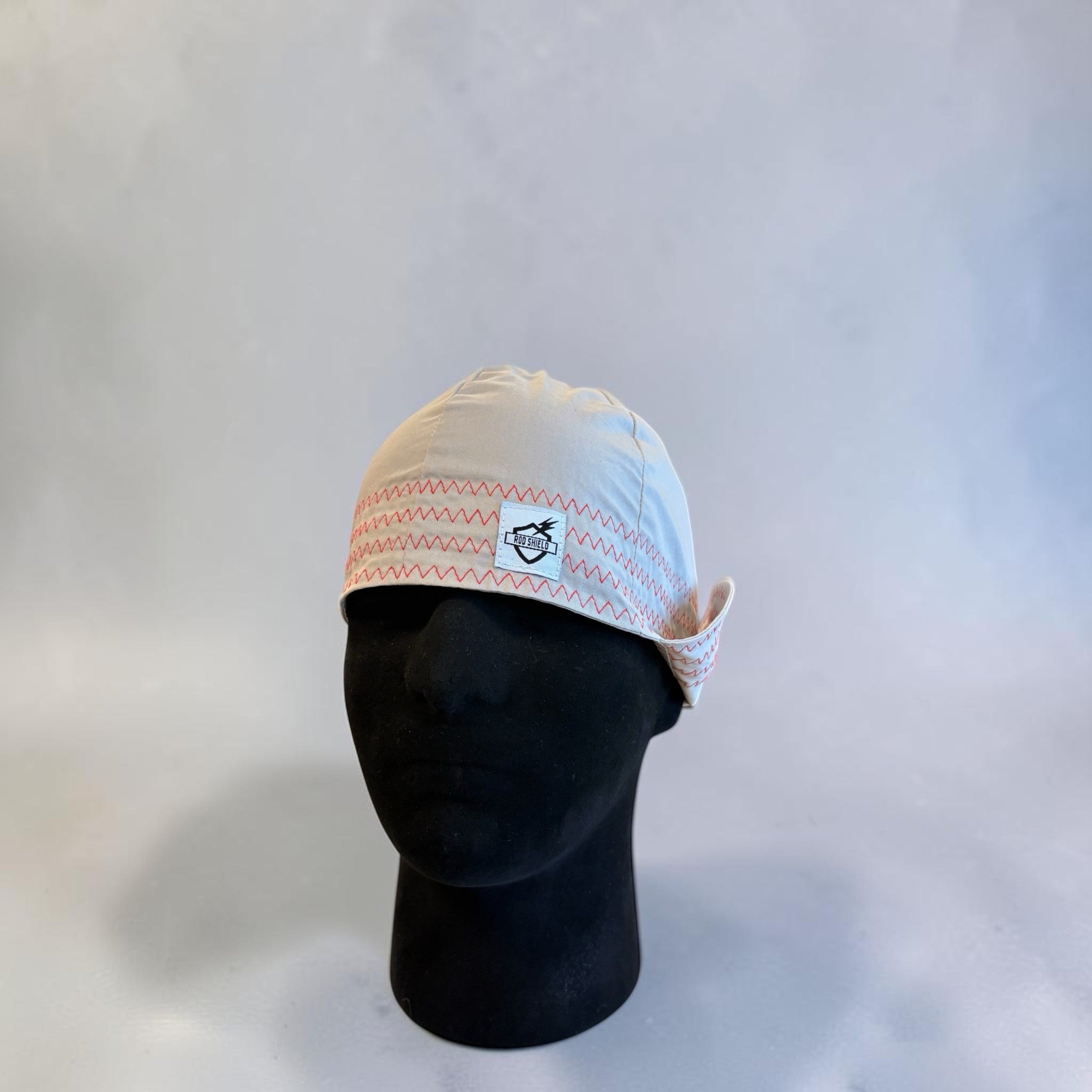 Cream Six Panel Welding Cap