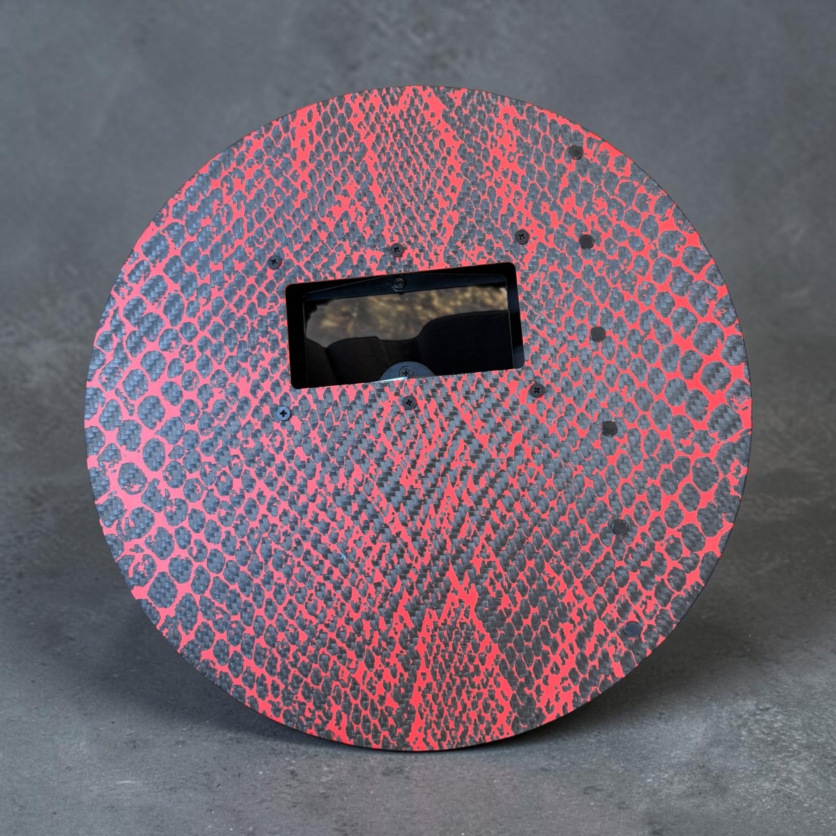 Red Snakeskin Carbon Fiber Pancake Welding Helmet photo 3