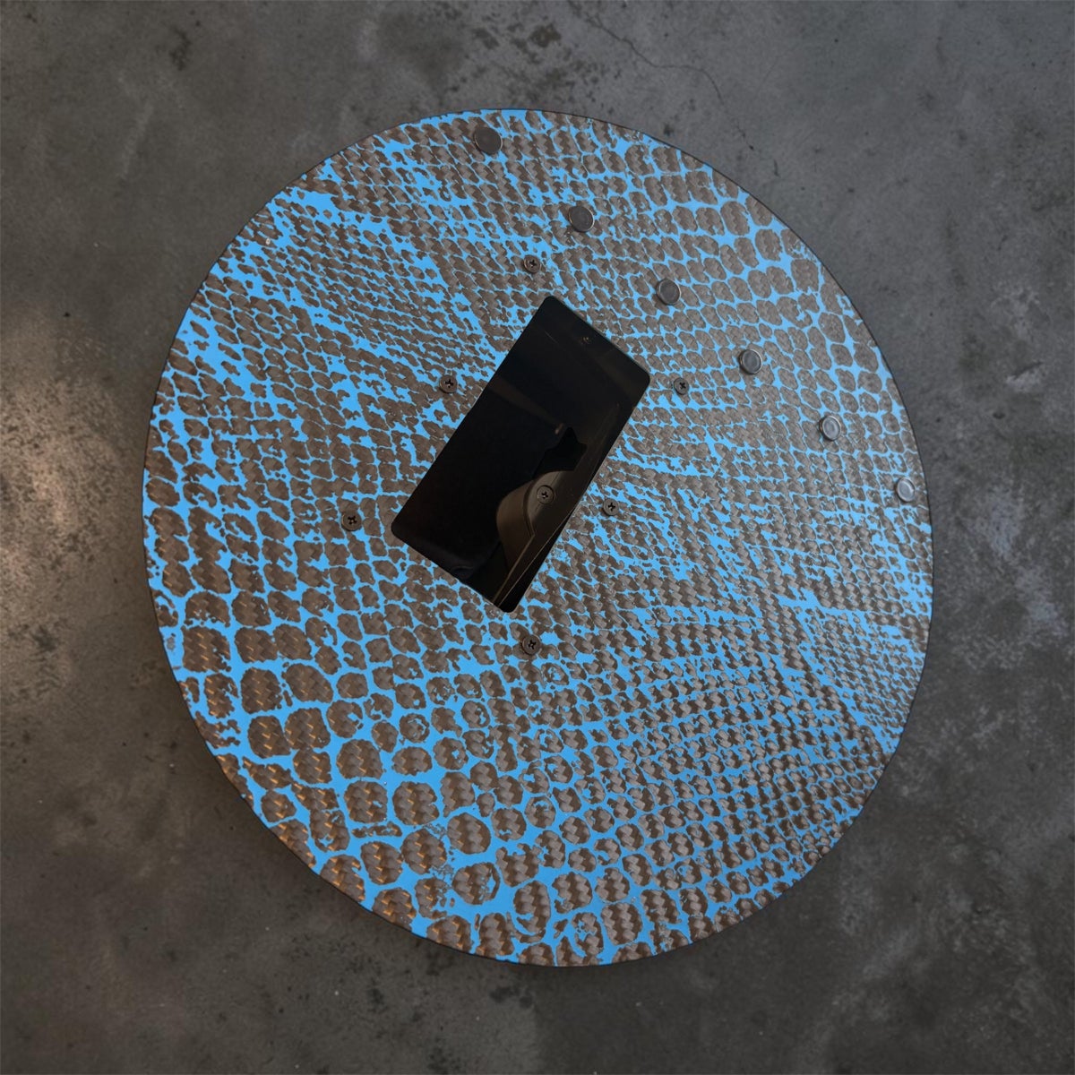 Blue Snakeskin Carbon Fiber Pancake photo 2