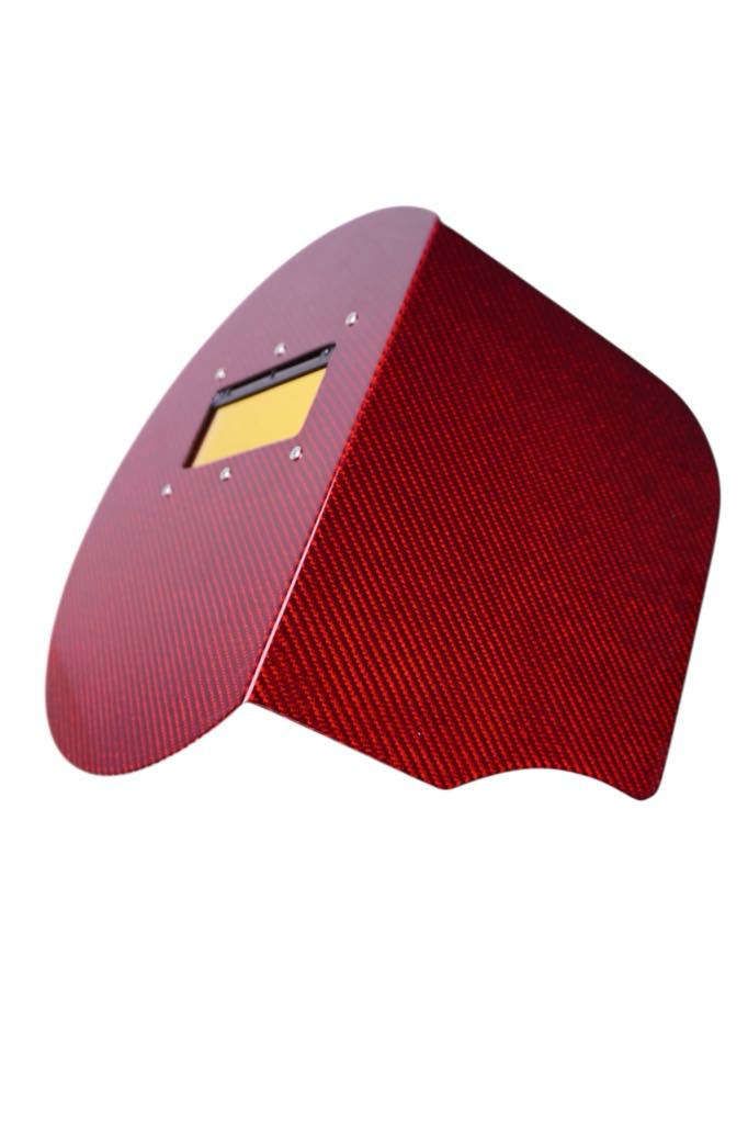 Candy Red Carbon Fiber Pancake | Rod Shield
