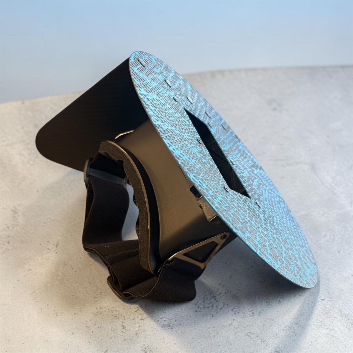Blue Snakeskin Carbon Fiber Pancake photo 4