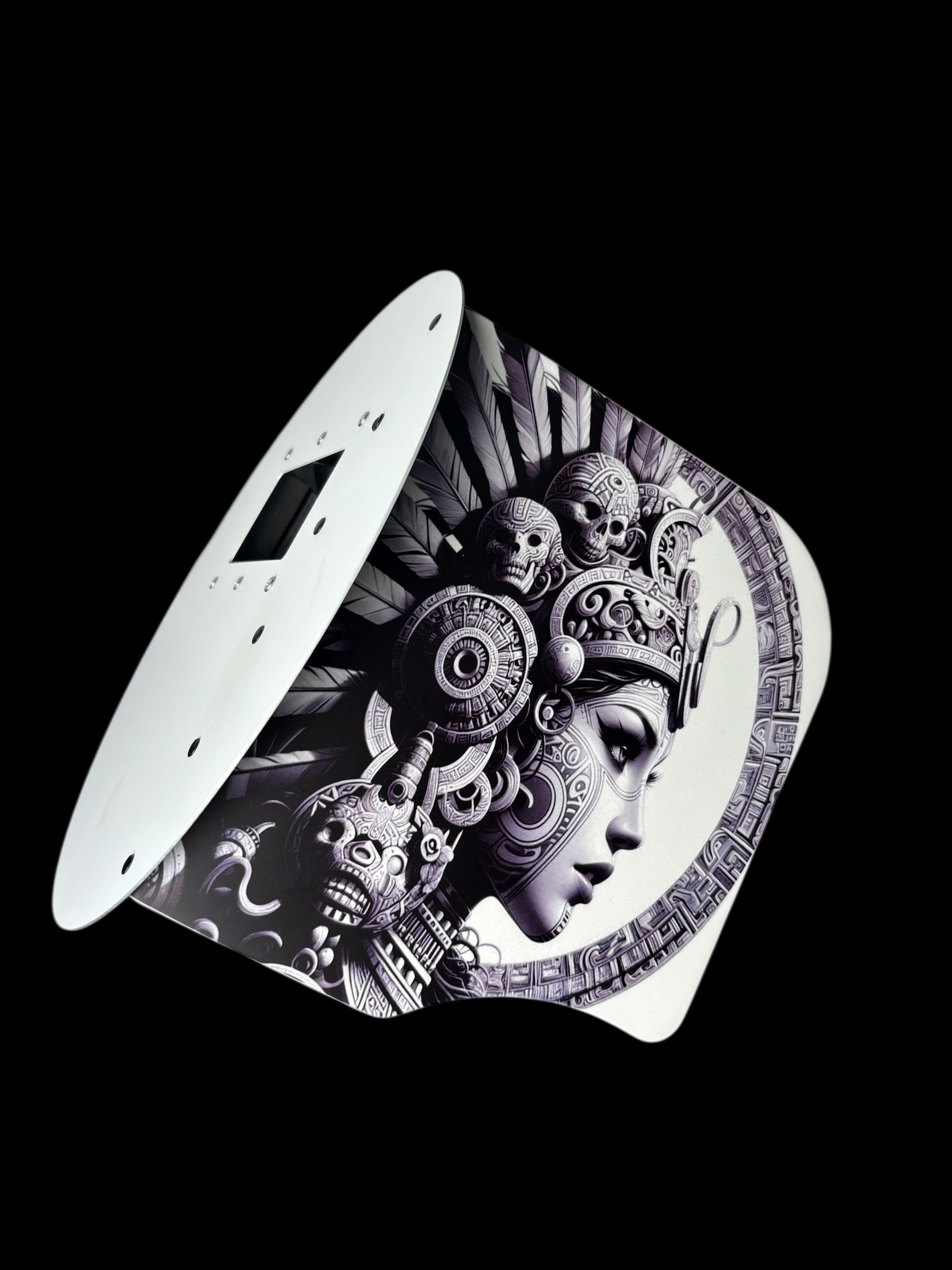 Aztec Princess Round Carbon Fiber Pancake